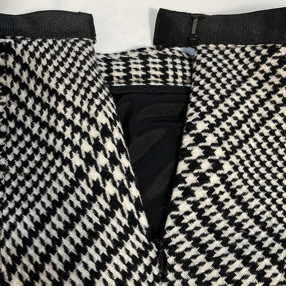 Kate Hill women’s skirt in black and white houndstooth size 2P - Picture 5 of 8